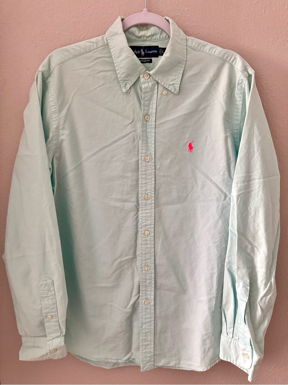 Polo Ralph Lauren Mint Green Long-Sleeve Button-Down Shirt